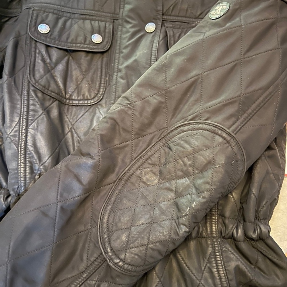 Barbour Areow Aronek Black Quilted Women's Jacket with draw string - Picture 4 of 8